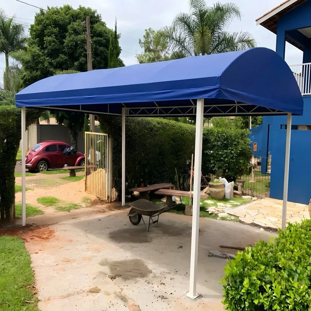 Cobertura Fixa de Lona PVC — projeto e acabamento 2