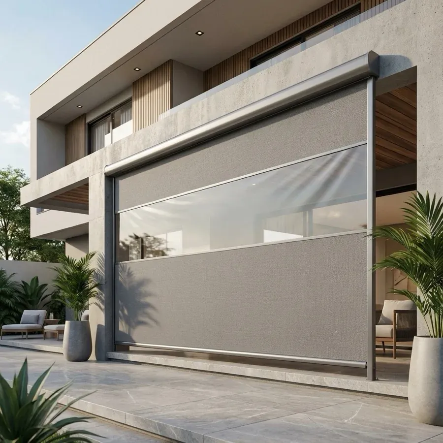 Toldo Cortina com Braço — projeto e acabamento 2