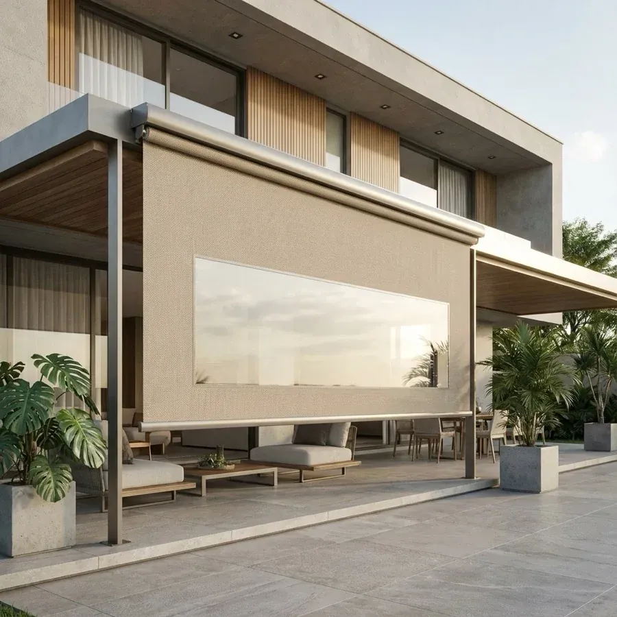 Toldo Cortina de Lona PVC — projeto e acabamento 3
