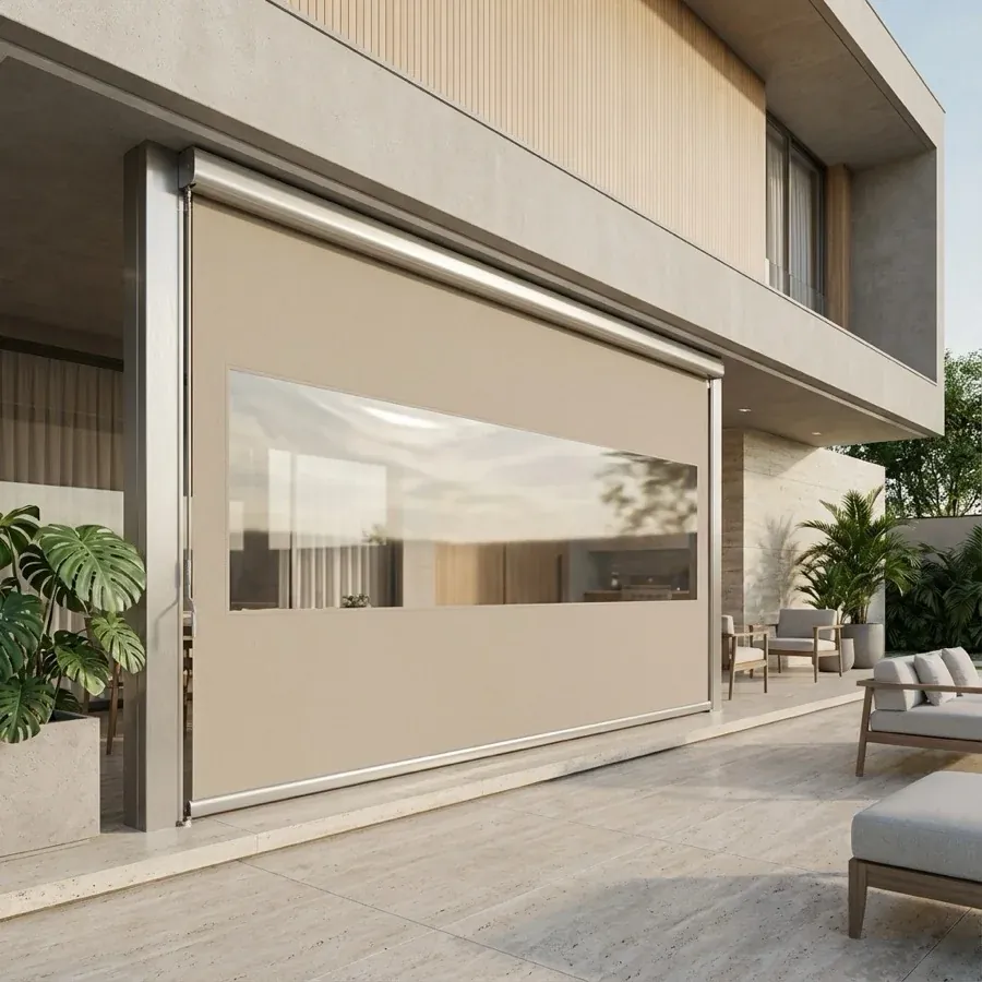 Toldo Cortina de Tela Screen — projeto e acabamento 1