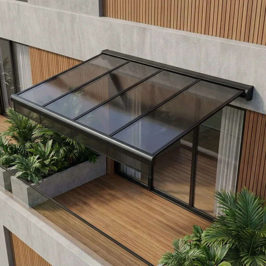 Toldo de Policarbonato Alveolar — projeto e acabamento 3